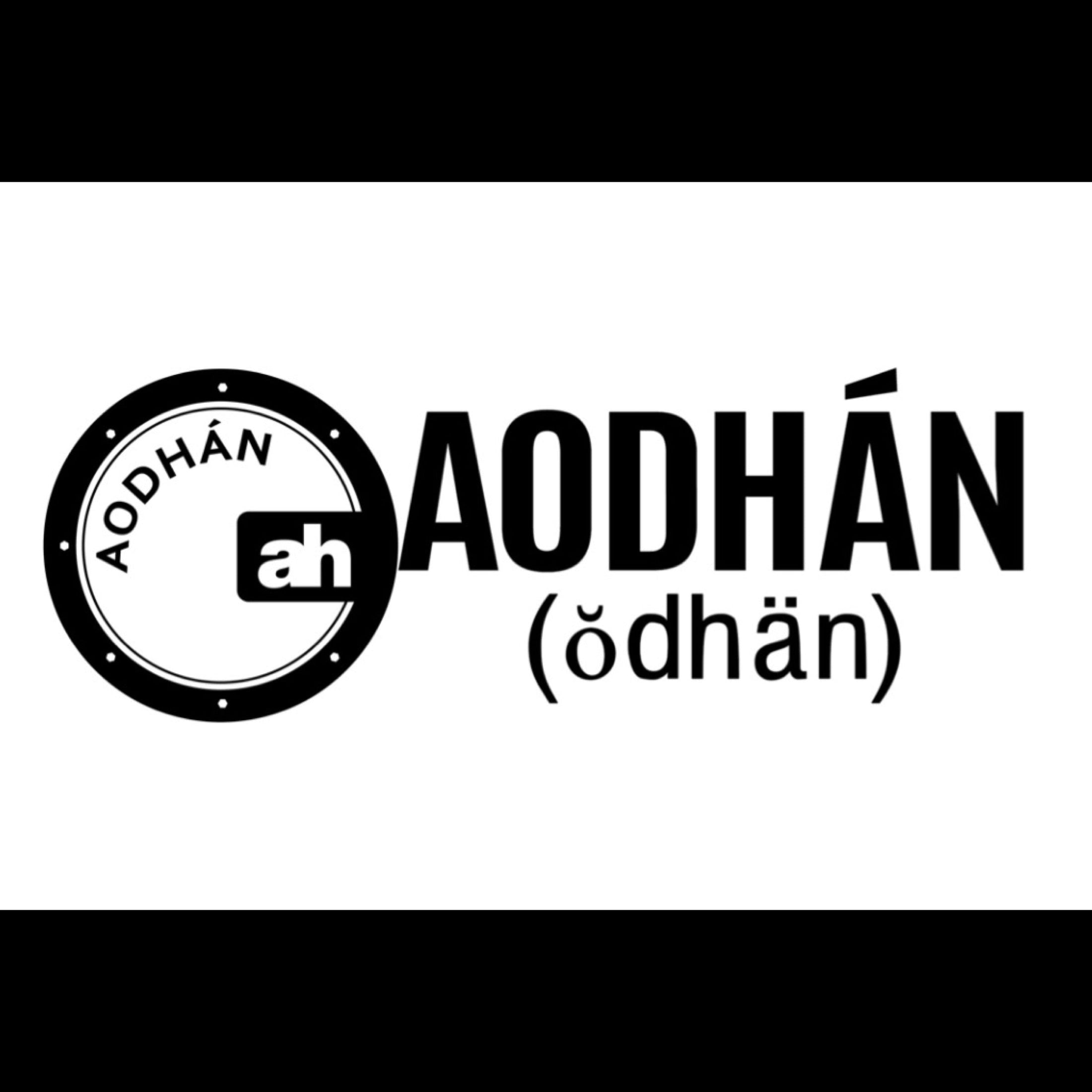 Aodhan Wheels Logo black and white