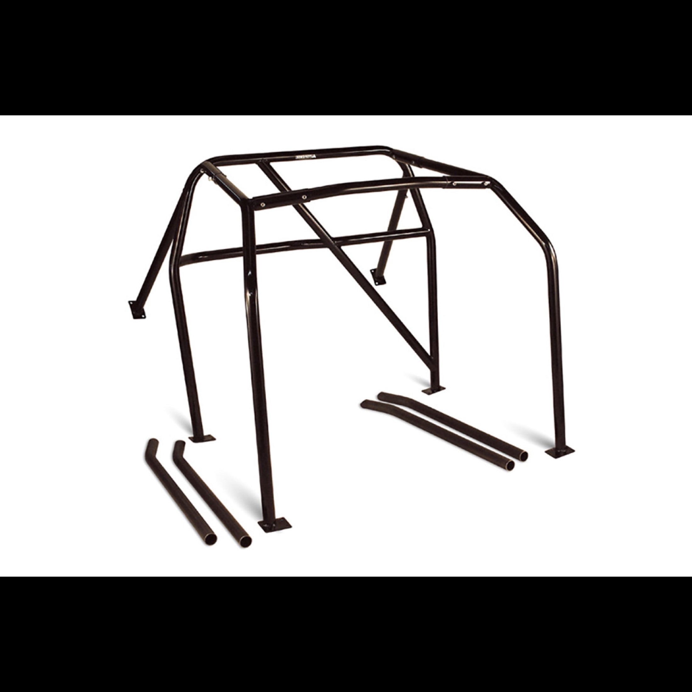 Autopower six point roll cage in black for Subaru WRX / STI with white background