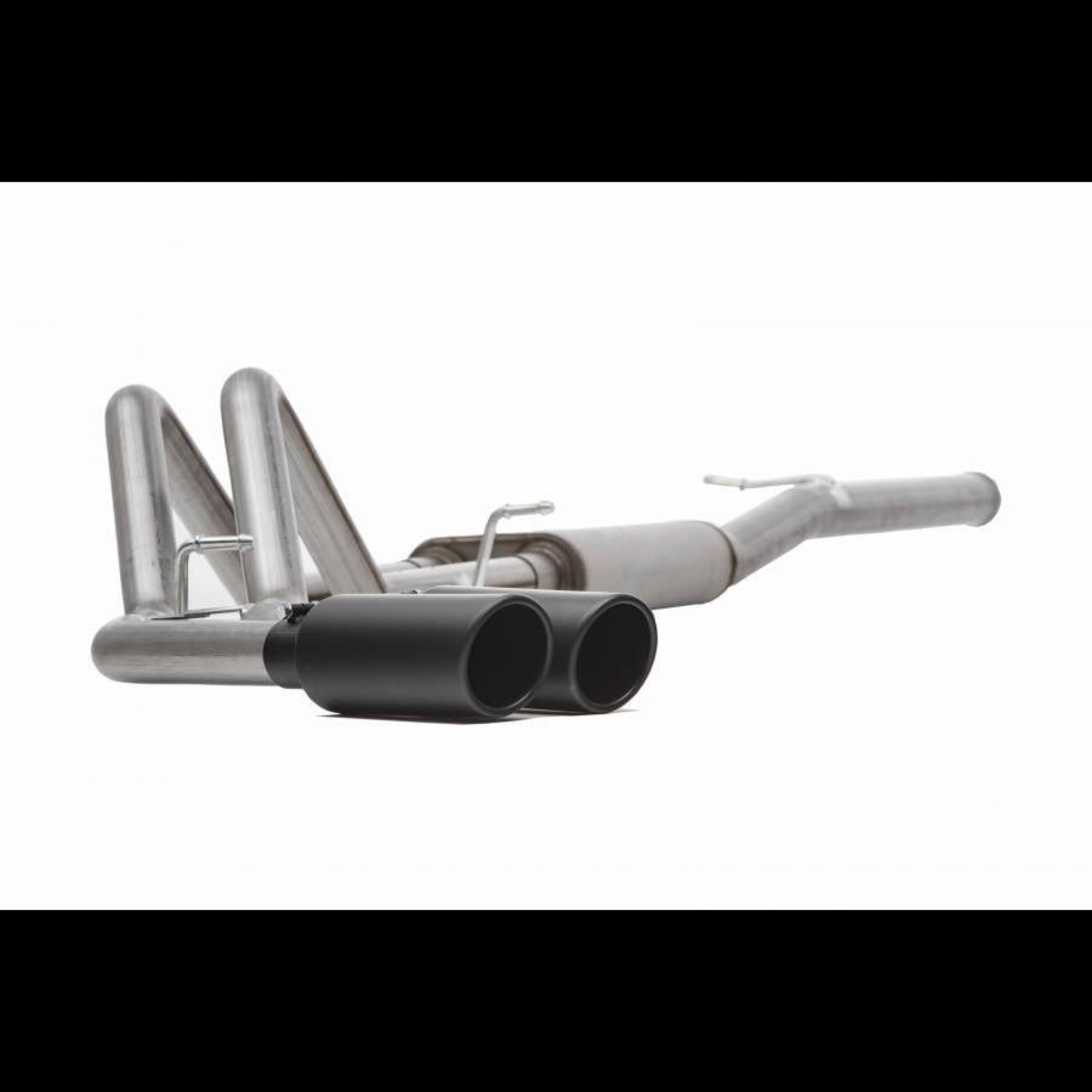 Ford Raptor Gibson exhaust system in black