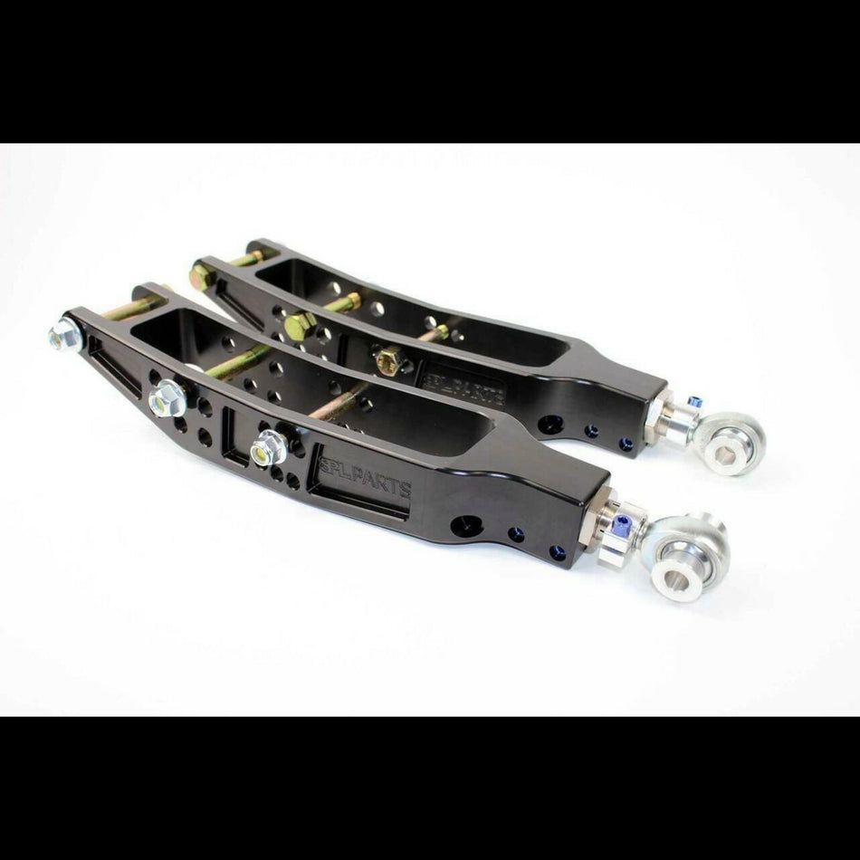 SPL Parts CNC black aluminum and titanium control arms