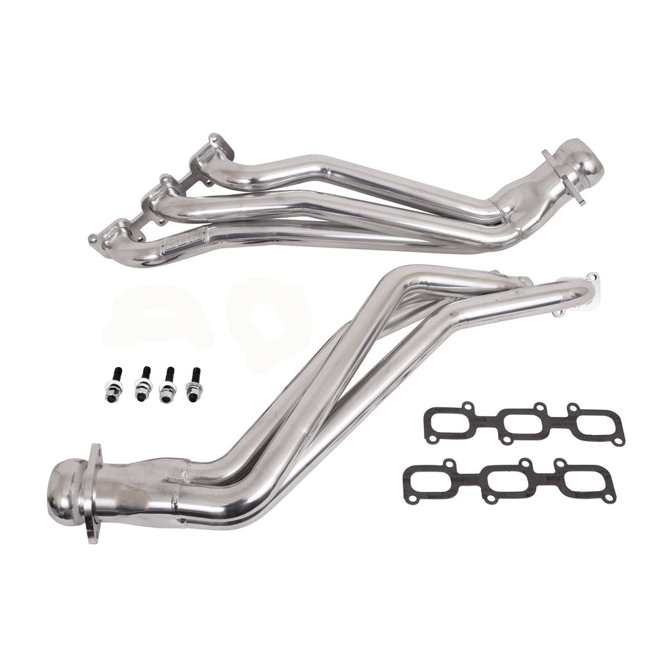 Ford Mustang V6 3.7 1-3/4 Long Tube Exhaust Headers Polished Silver Ceramic 11-17