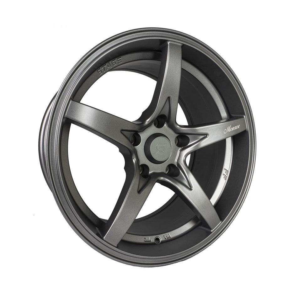 Stage Wheels Monroe 17x8.5 +30mm 5x114.3 CB: 73.1 Color: Matte Gun Metal