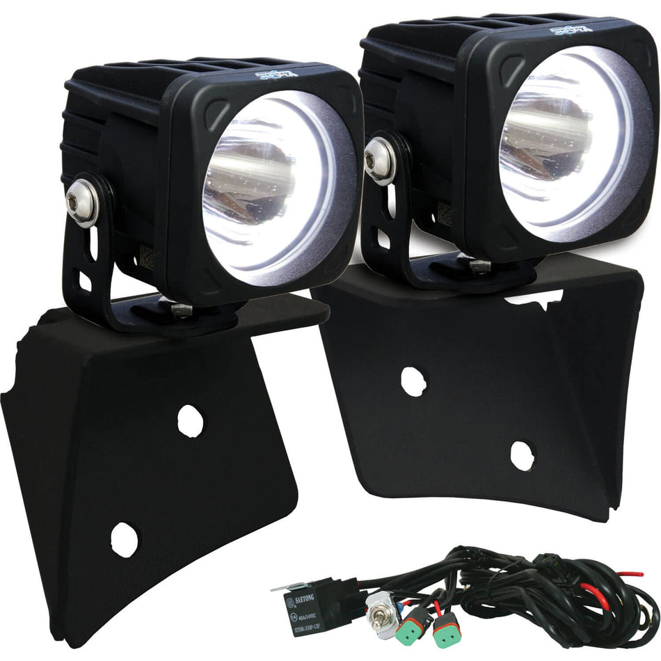 2007-2017 Jeep JK A-Pillar Mount with Optimus Halo Set