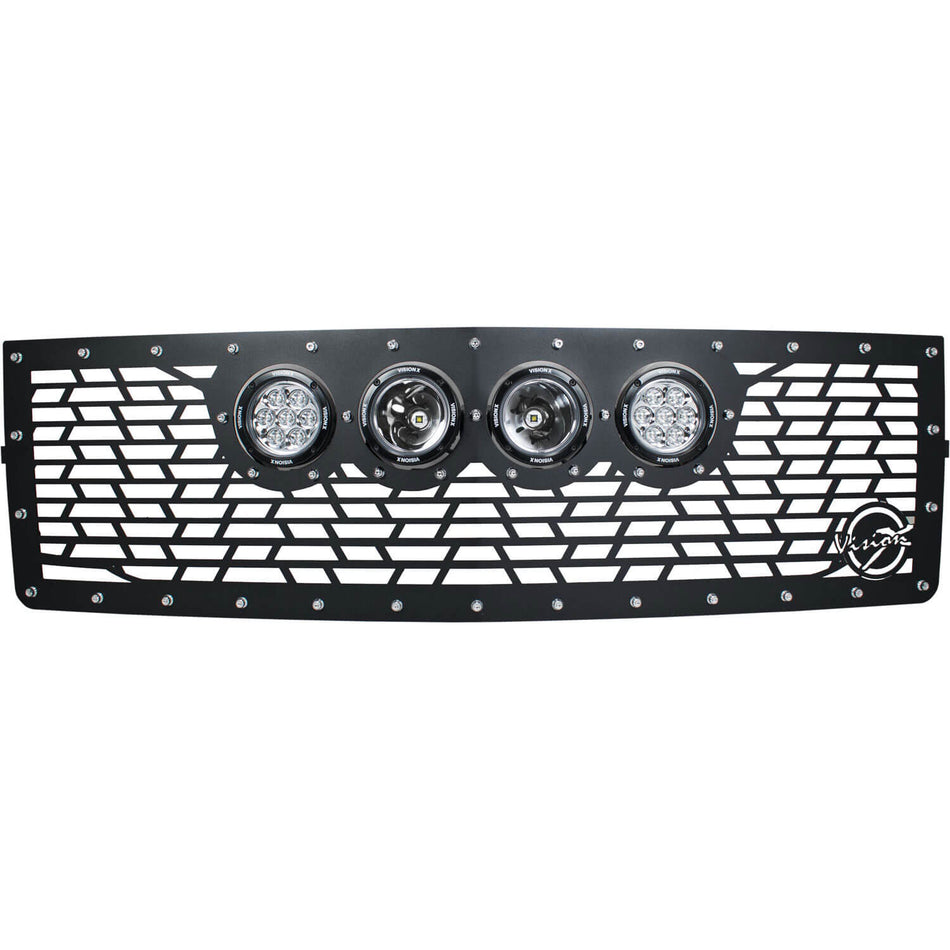 2014-2015 Chevy Silverado 1500 Z71 Grille Fits (4) 4.7" CG2 Light Cannons