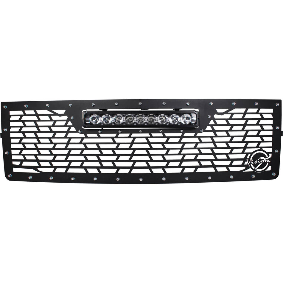 2014-2015 Chevy Silverado 1500 Z71 Grille Fits 19" XPR Halo Light Bar