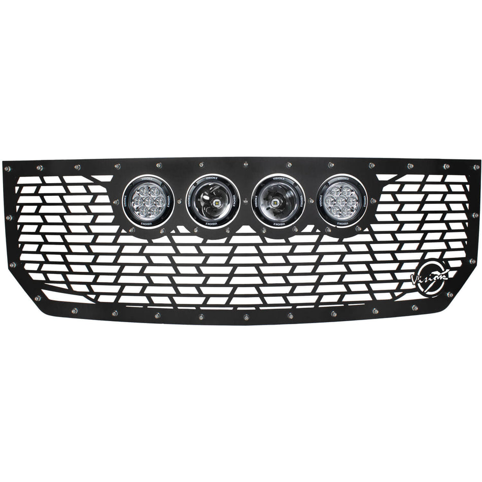 2016-2019 Chevy Silverado 1500 Grille Fits (4) 4.7" CG2 Light Cannons