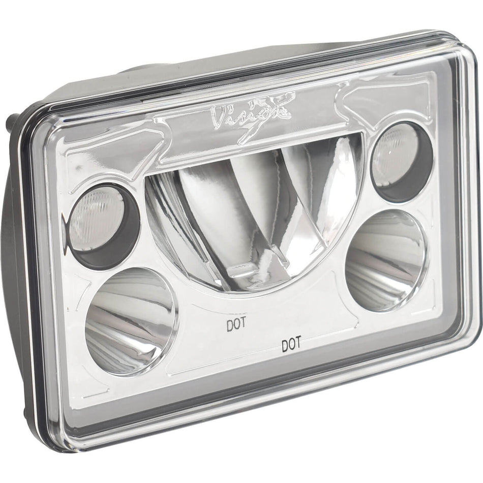 Single 4x6 Rectangle VX Headlight (with Low-High-Halo)
