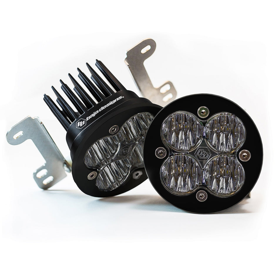 Jeep JK Fog Light Squadron-R SAE LED 07-18 Wrangler JK Fog Pocket Kit (447621)