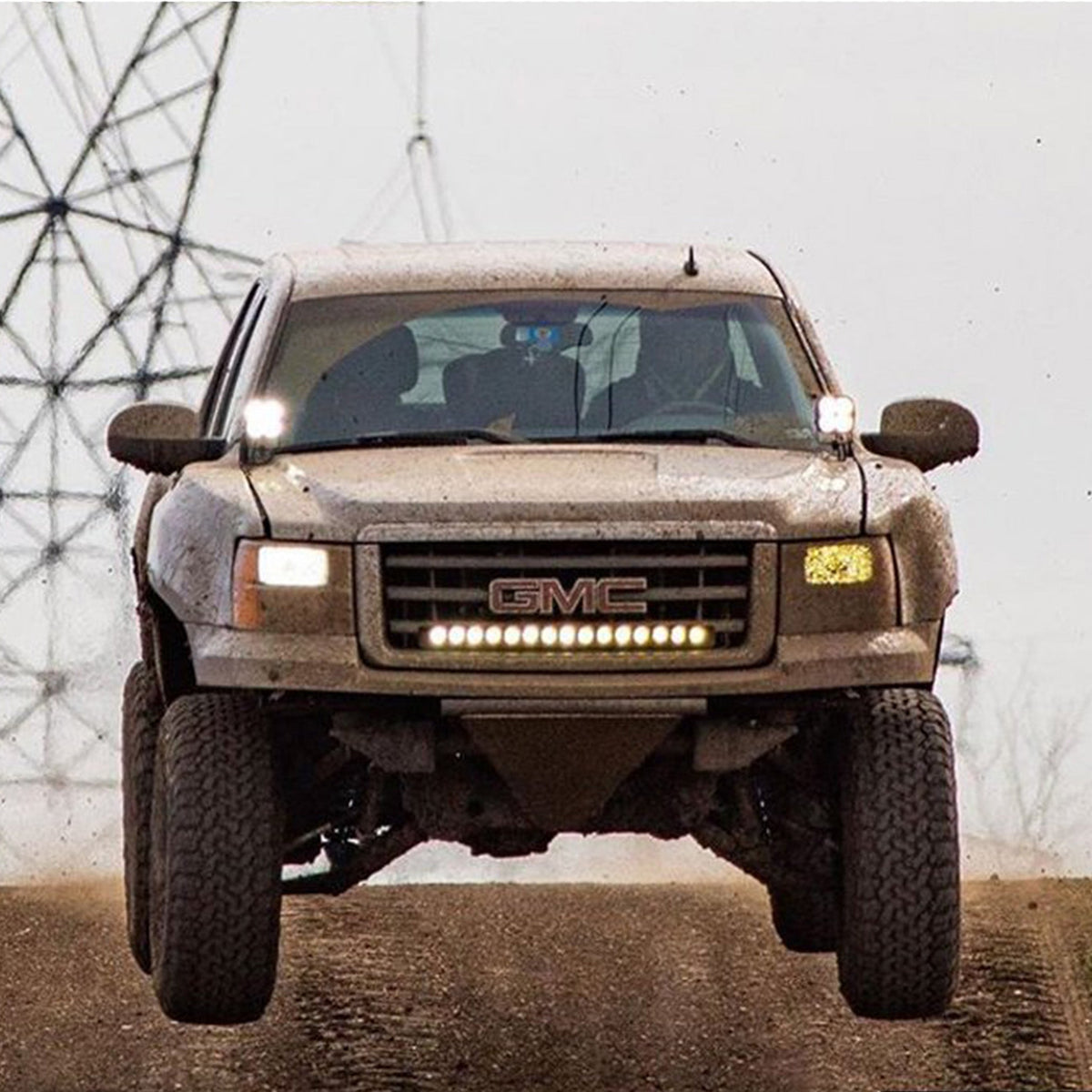 Chevy Silverado 1500 / GMC Sierra 1500 - Long Travel PreRunner Kit installed on a truck in the desert