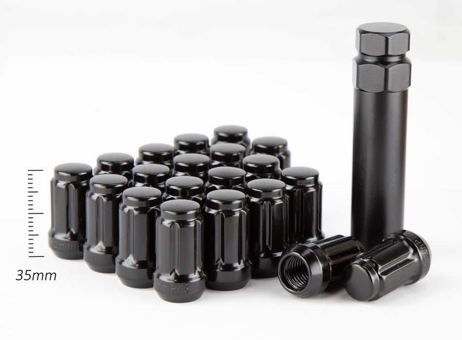 Aodhan Spline Lug nuts Set - Conical Seat ,35mm Overall Size