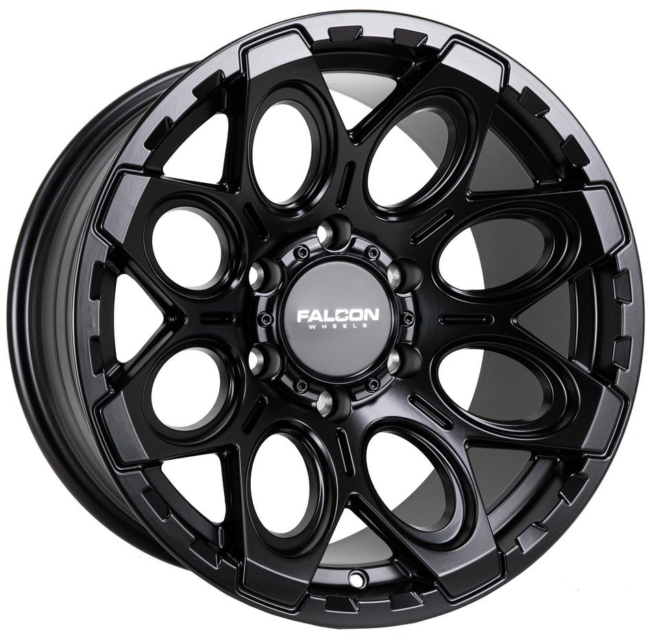 T6 - Matte Black 17x9