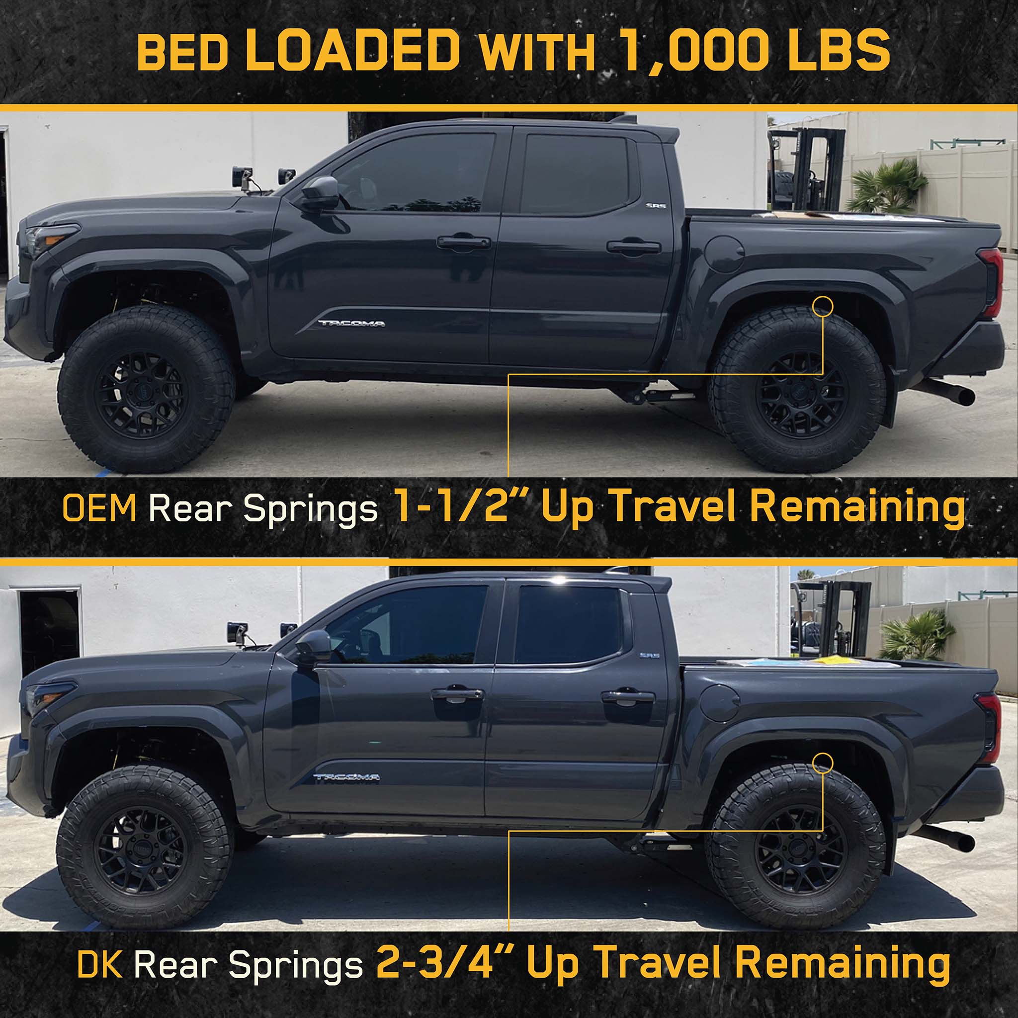 2024+ Toyota Tacoma - +1" Rear Springs