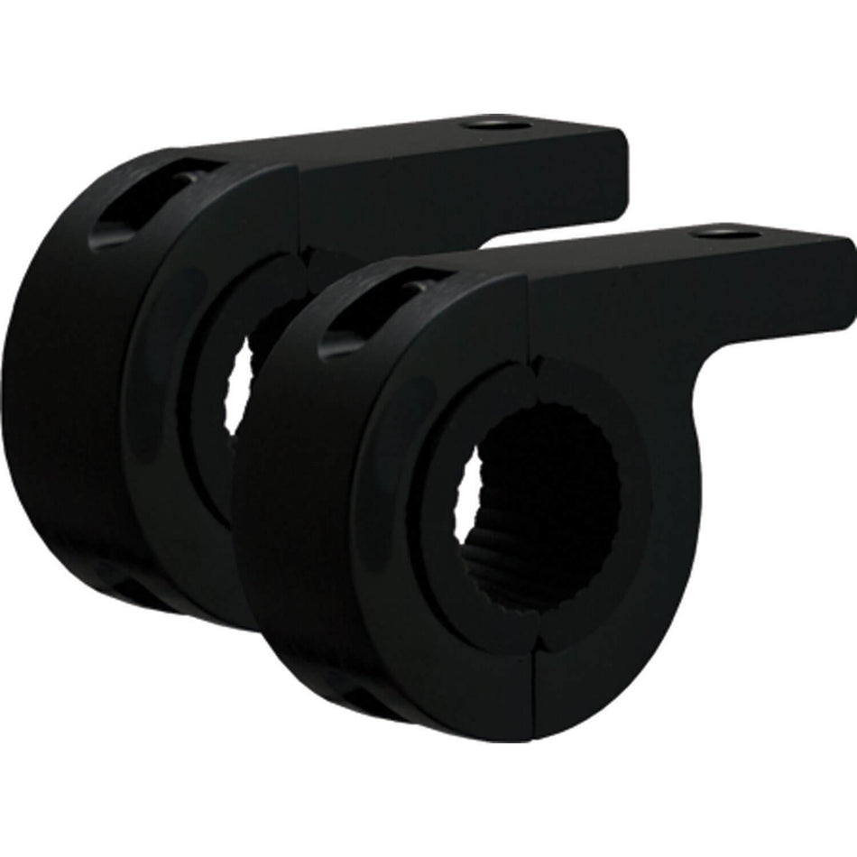 Pair of Black 1.00" Tube Frame Mounting Clamp (For M8 Mounting Bolt)