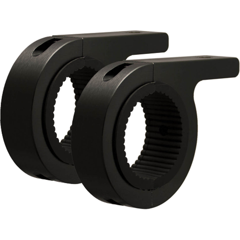 Pair of Black 2.00" Tube Frame Mounting Clamp (For M10 Mounting Bolt)