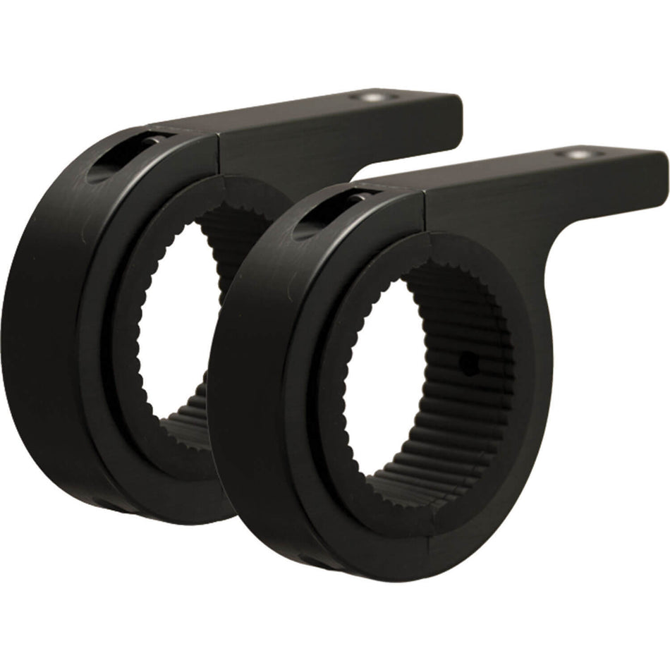 Pair of Black 2.25" Tube Frame Mounting Clamp (For M10 Mounting Bolt)