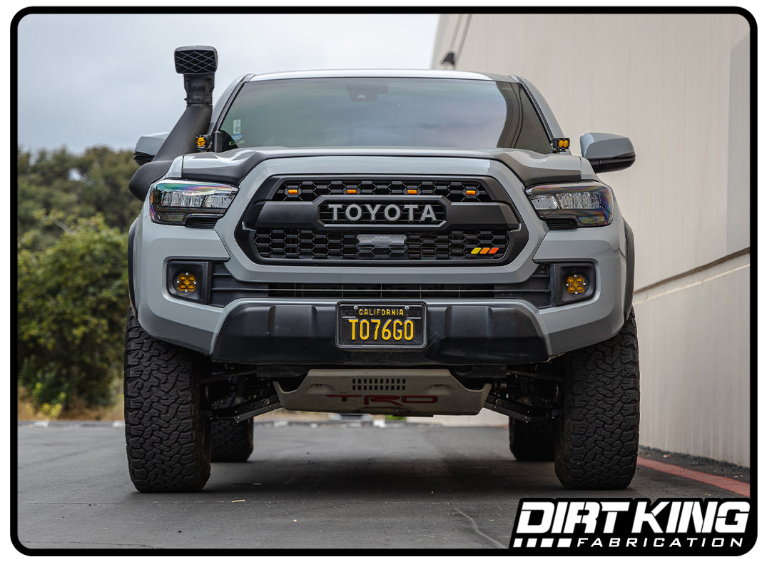 Dirt King 2005-2023 Toyota Tacoma Performance Lower Control Arms installed on a grey truck