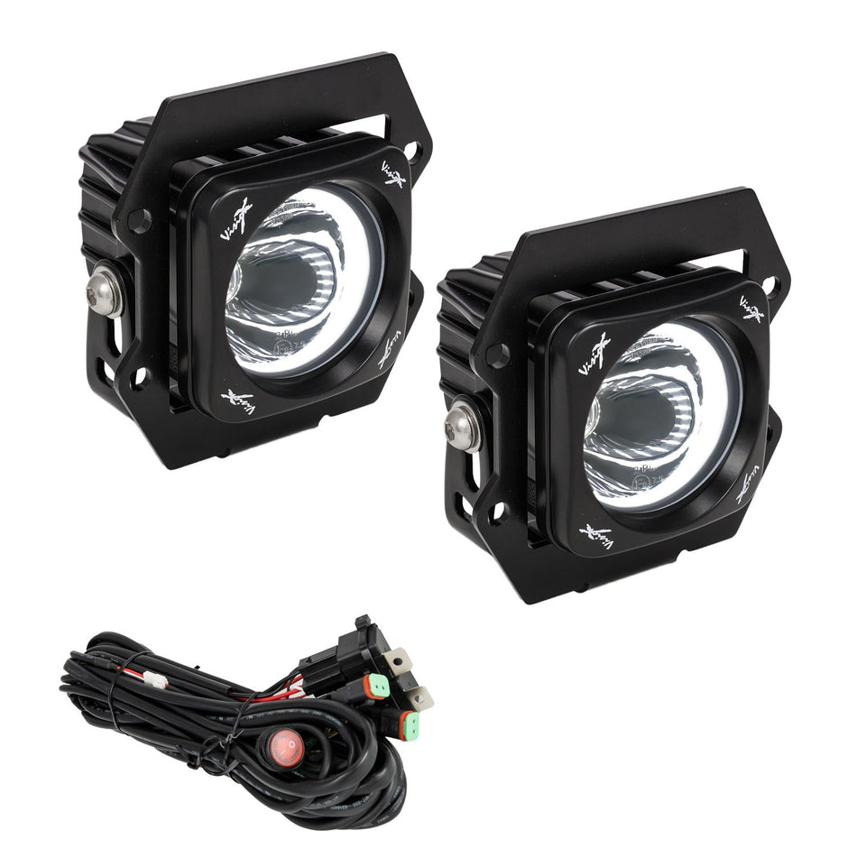 2019+ Ford Ranger LED Fog light Kit With 3.0" Optimus Halo Lights