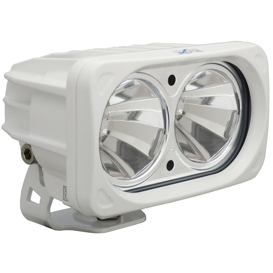 6? White Optimus Dual 60° Beam LED Light Kit
