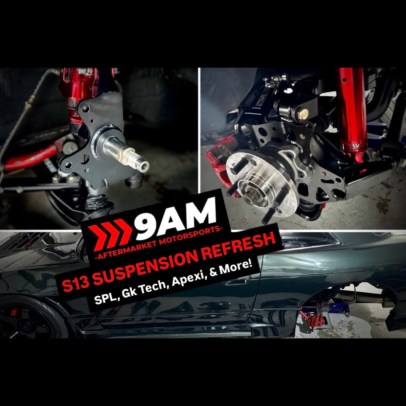 9AM S13 Nissan Suspension Refresh