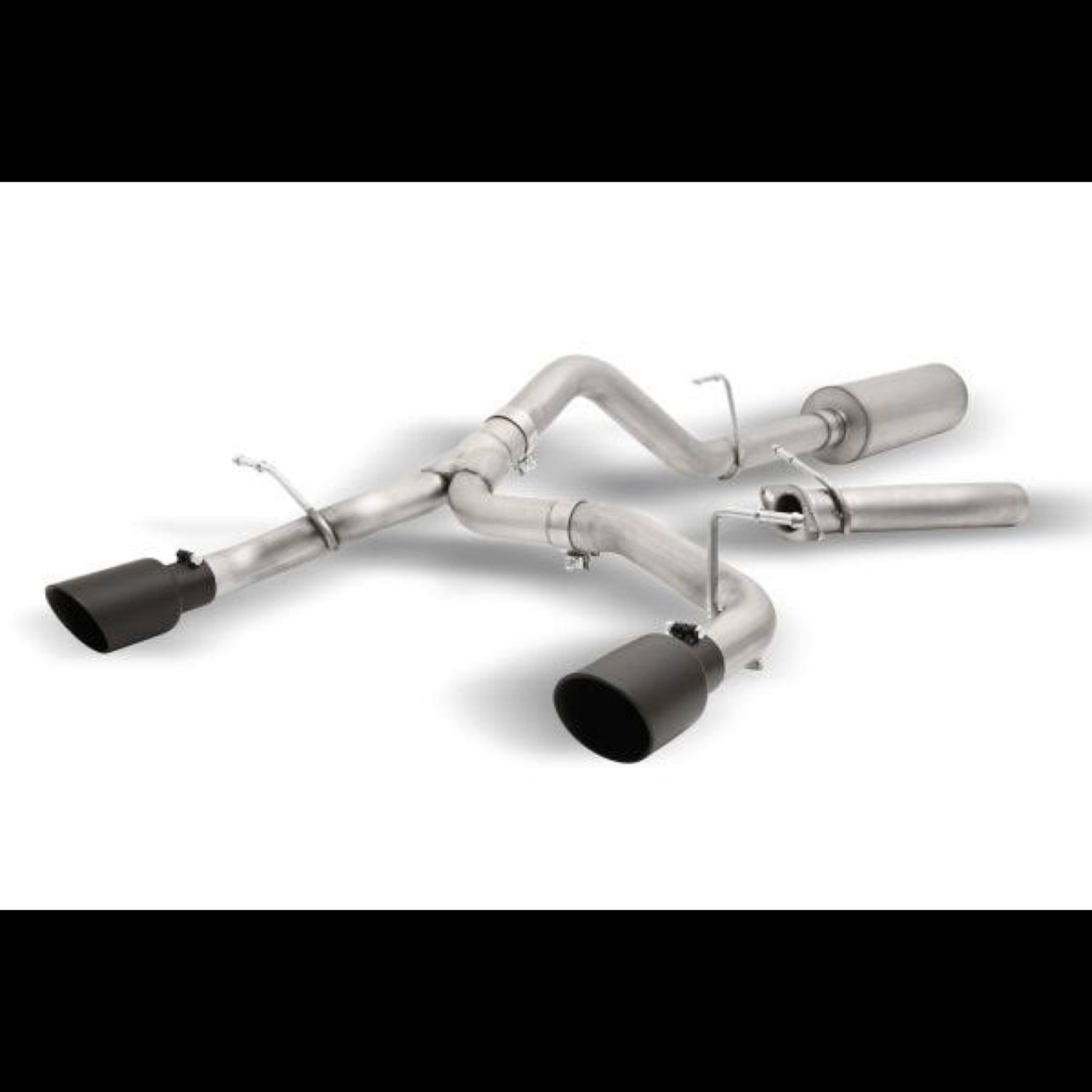Ford Bronco Gibson elite exhaust system in black