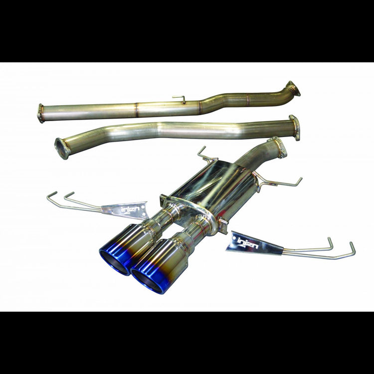 Injen Technology Exhaust system with burnt titanium tips for honda civic type r on white background