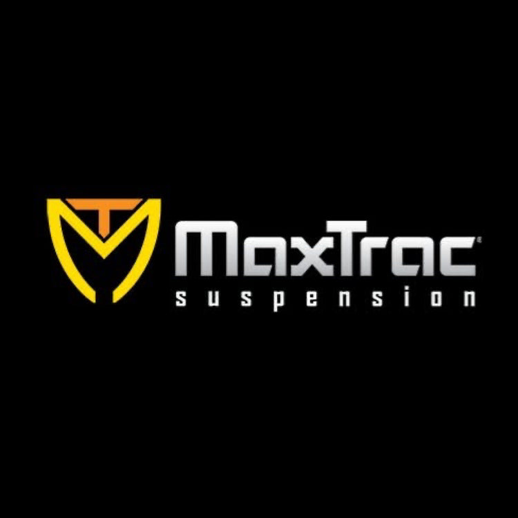 Maxtrac Suspension logo with black background