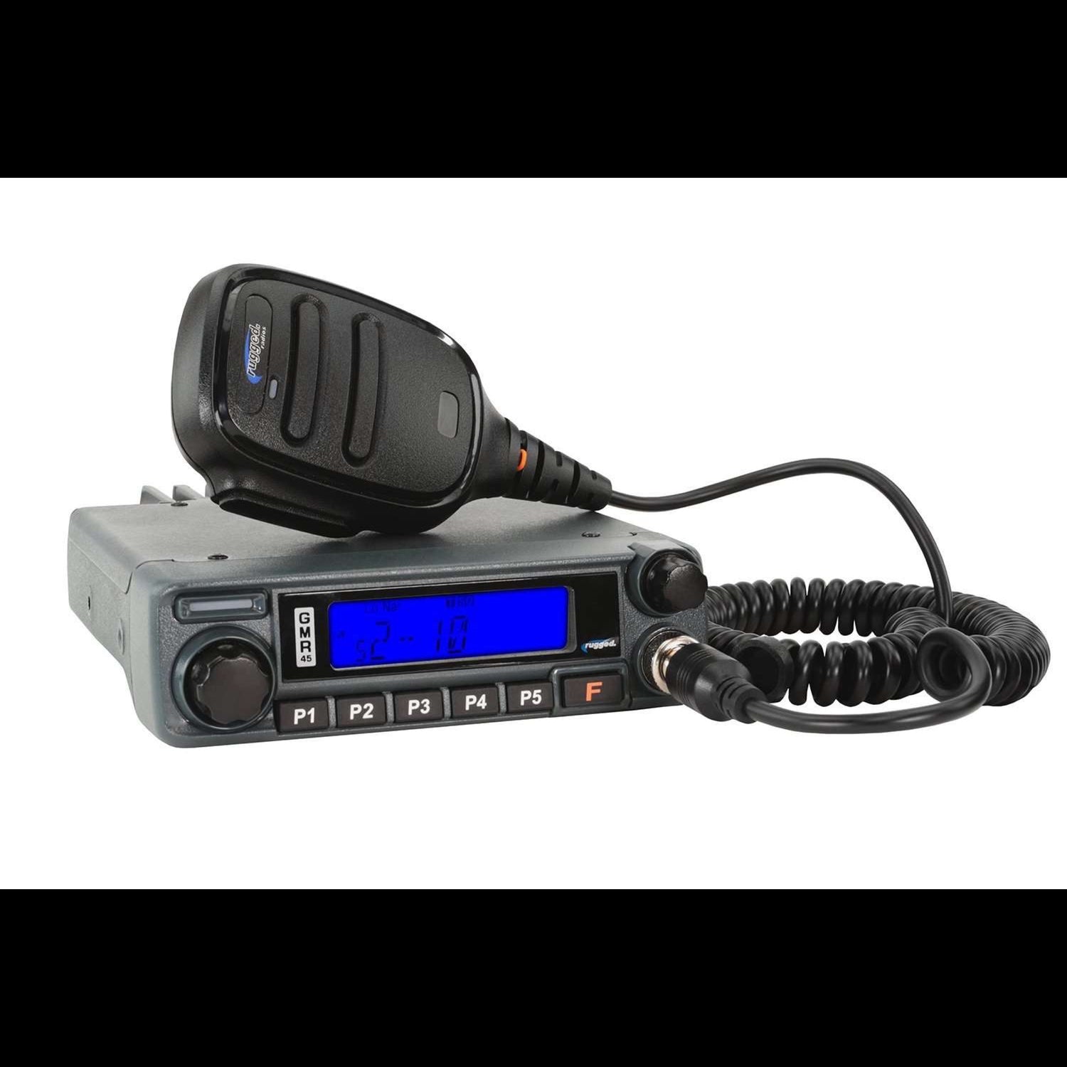 Rugged Radios GMR radio kit with white background