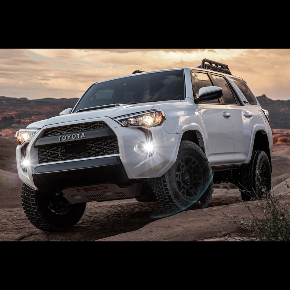 White Toyota 4runner TRD PRO on a dirt road