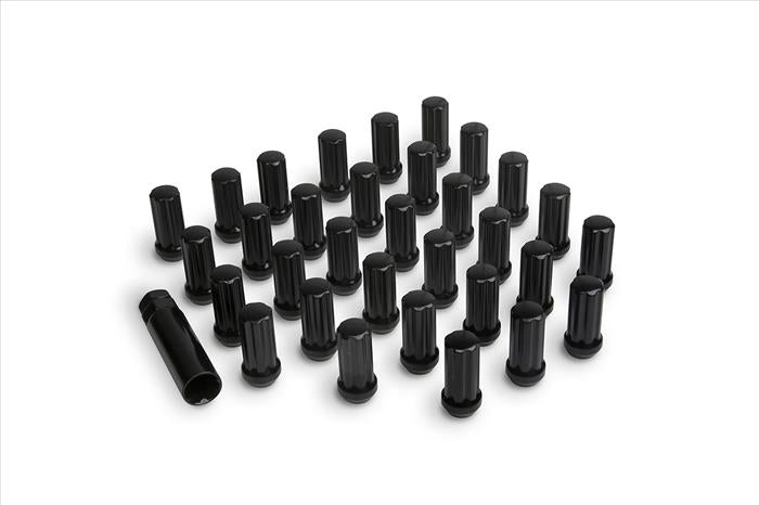 14x1.5 / 32 Count Lug Nut Kit with Key -Black - (89141532B)