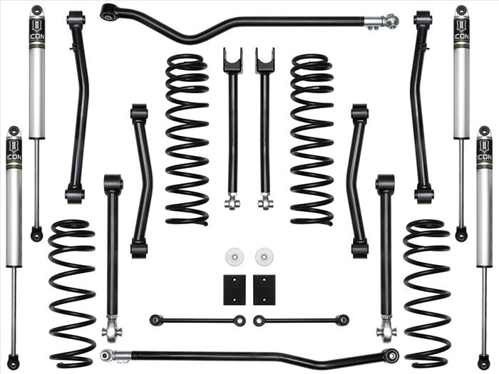 2018-Up Jeep JL Wrangler, 2.5" Lift, Stage 4 Suspension System (K22014)