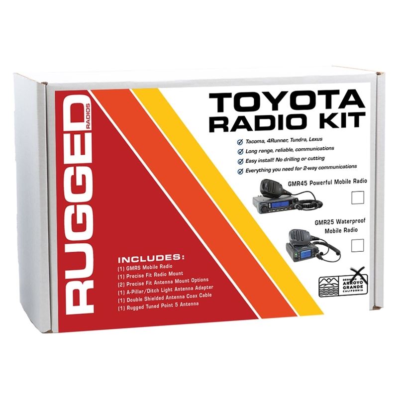 45 Watt GMR45 Toyota Tacoma, 4Runner, Lexus Two-Way GMRS Mobile Radio Kit - TK3-GMR45