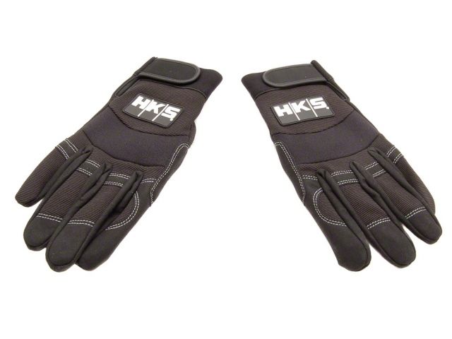 HKS Large Black Mechanic Gloves