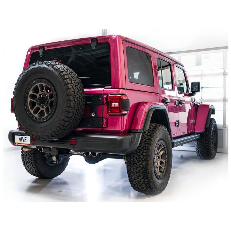 AWE 21+ Wrangler 392 Switchpath Cat-Back Exhaust- Quad BashGuards