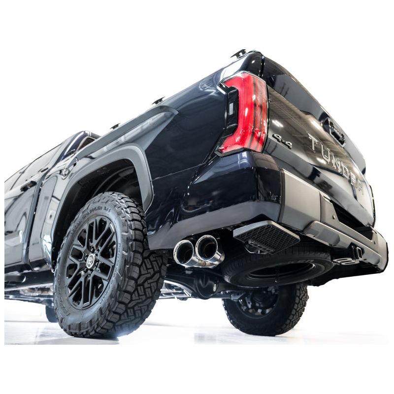 AWE 0FG Exhaust for 3rd Gen Toyota Tundra - Dual Chrome Silver Tips
