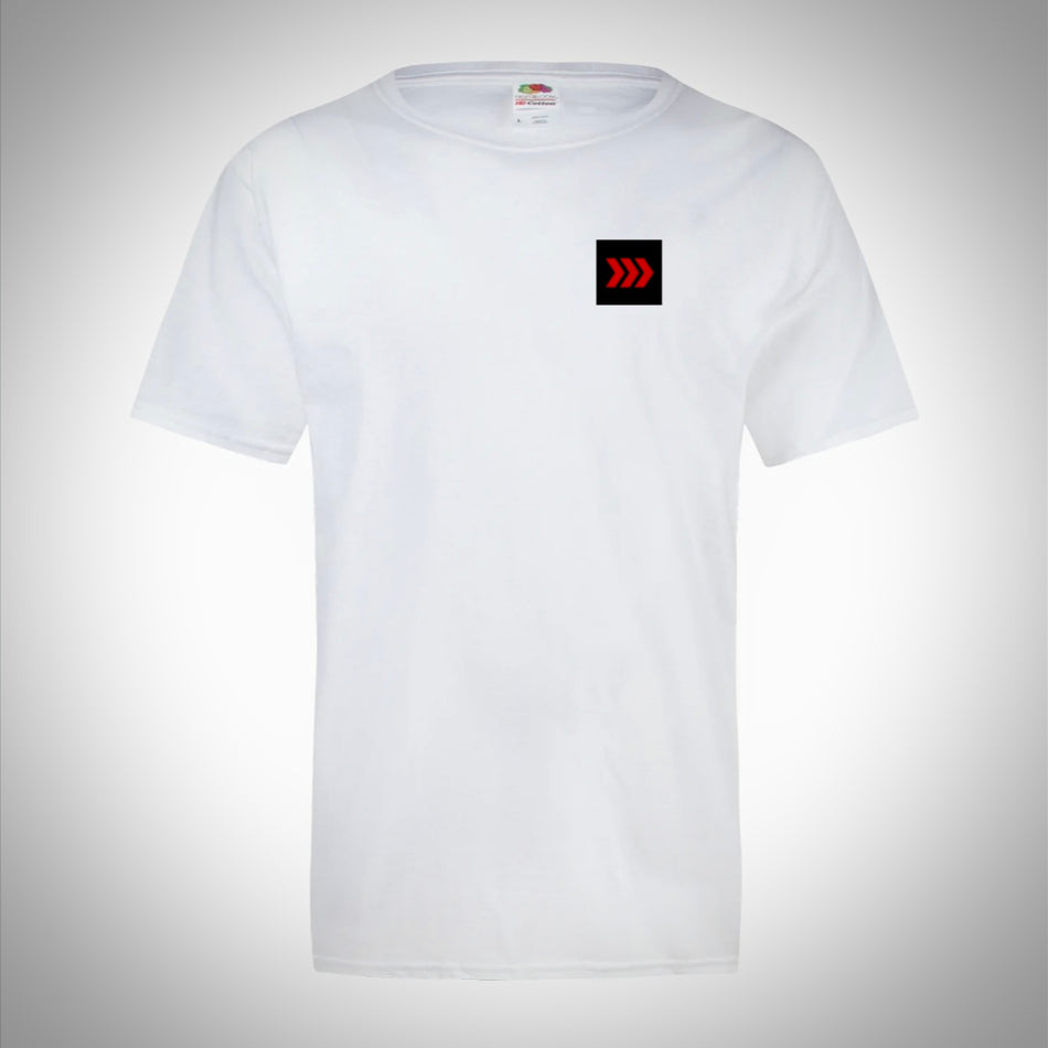 9AM 'Track Arrow' Tee - White