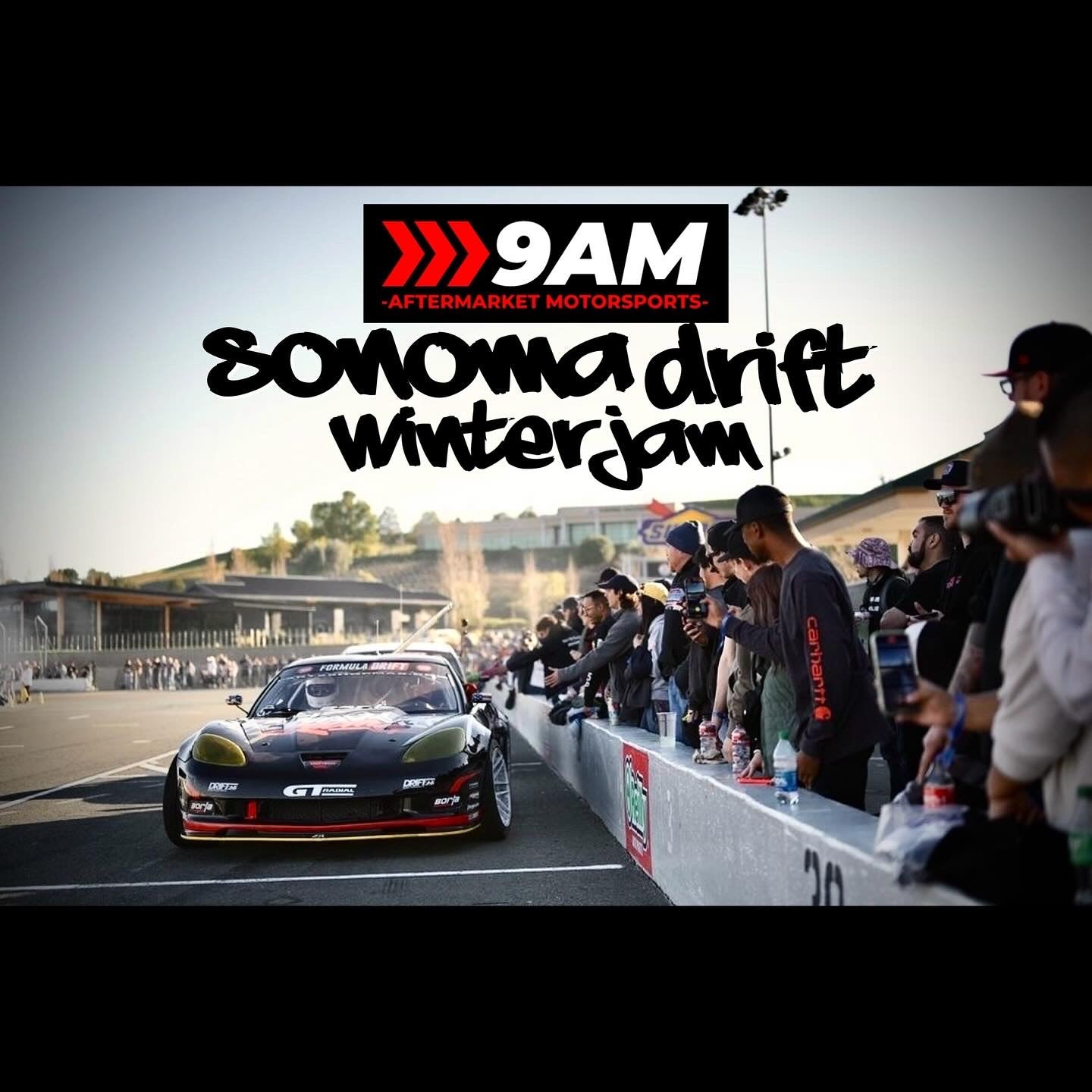 Load video: 9 Aftermarket Motorsports Sonoma Drift Winter Jam