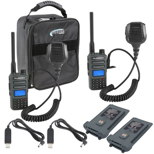 ADVENTURE PACK - Rugged GMR2 GMRS and FRS Hand Held Radios pair - RUGGED-ADVENTURE-PACK