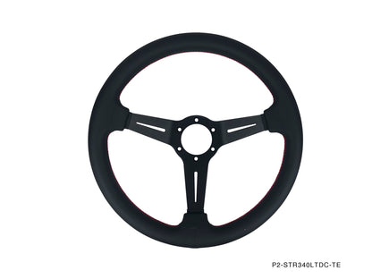 Competition Steering Wheel 340mm - Deep Corn Leather (P2-STR340LTDC-TE)