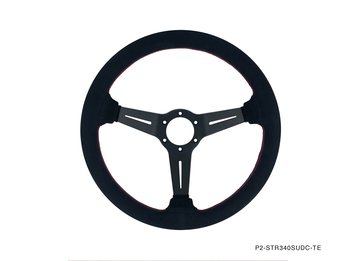 Competition Steering Wheel 340mm - Deep Corn Suede (P2-STR340SUDC-TE)
