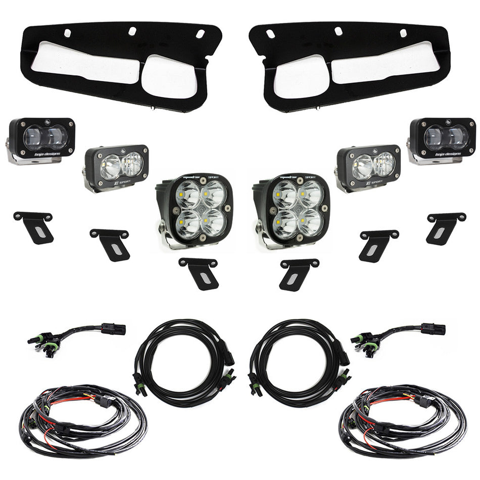 Ford S2 SAE “Sportsmen” Fog Pocket Light Kit - Ford 2021-on Bronco; Steel Bumper