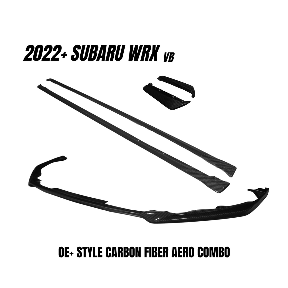 JDMuscle [22-25 WRX] Tanso Carbon Fiber Aero Combo OE+ Style