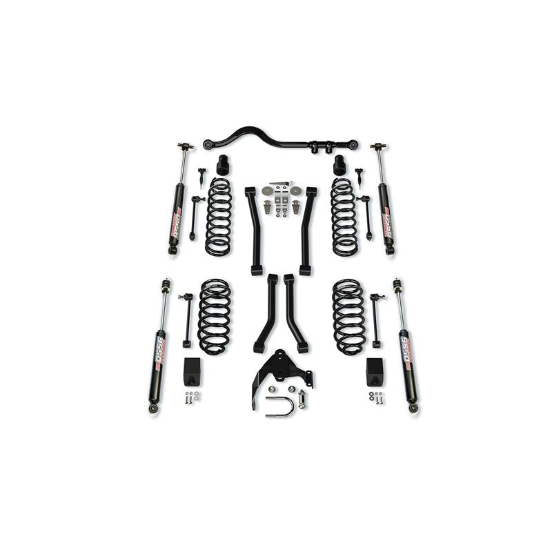 JK 2dr: 3" Suspension System w/ 4 Sport Control Arms & 9550 VSS Twin-Tube (1256223)