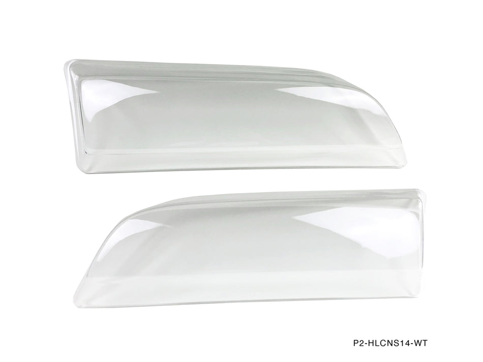 Nissan S14 240sx ZENKI 1995-96 Clear Headlight Covers - P2-HLCNS14-WT