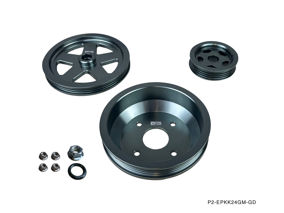 Nissan S13 240SX KA24E SOHC Engine Pulley Kit (P2-EPKKA24EGM-GD)