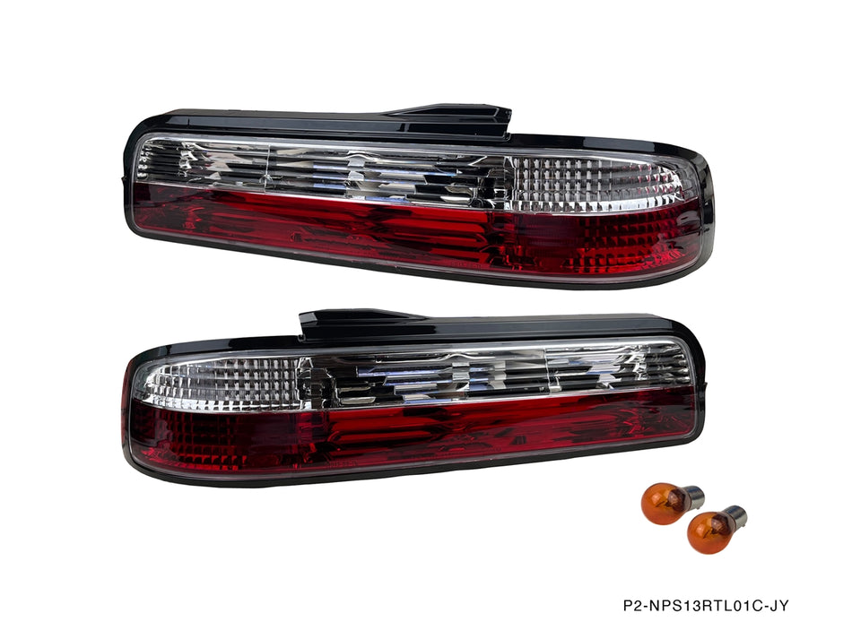 Nissan S13 240sx Coupe / SILVIA 2PCS Crystal Tail Light Set - P2-NPS13RTL01C-JY