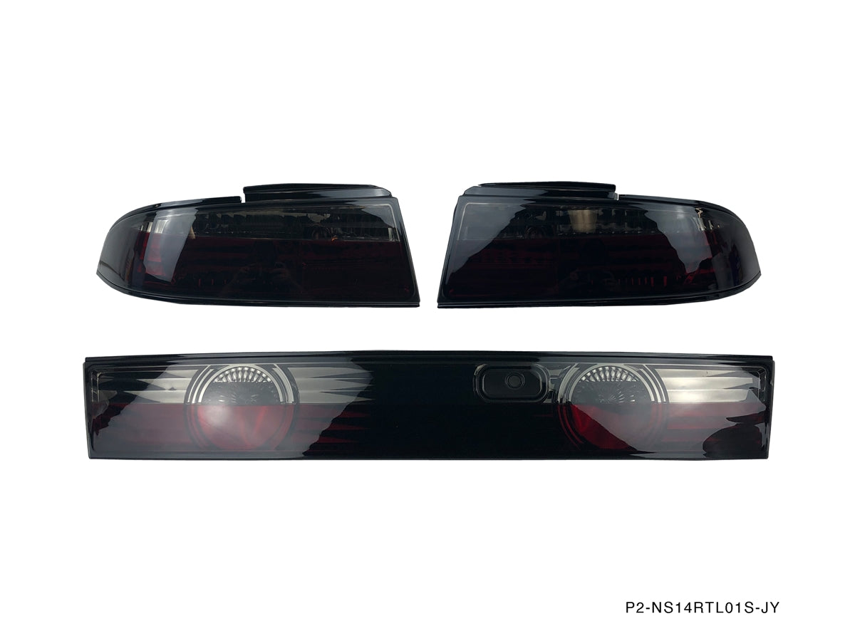 Nissan S14 240sx ZENKI 3PCS Smoked Rear Tail Light Kit - P2-NS14RTL01S-JY