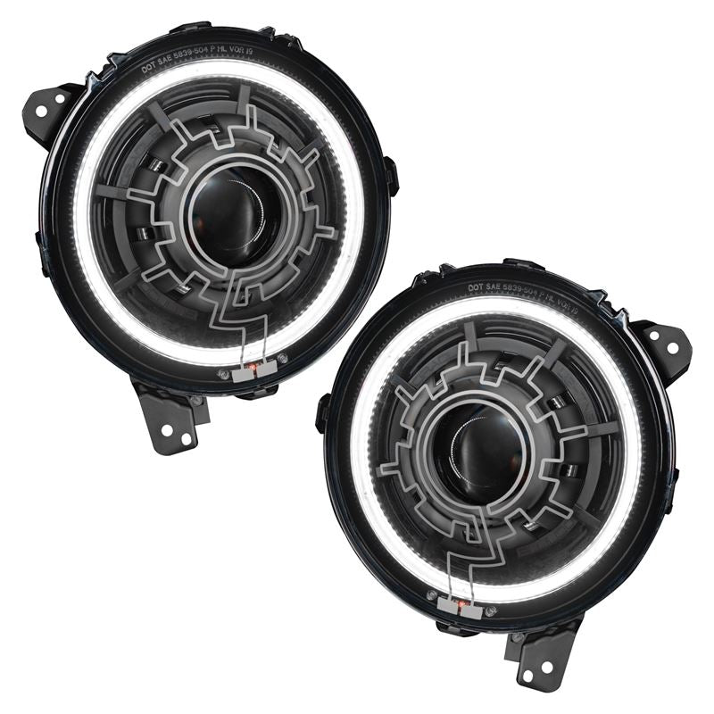 Oculus Bi-LED Projector Headlights - Jeep Wrangler JL/Gladiator JT- Heated Lens (5839-111)