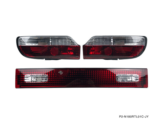 Nissan 180SX 3PCS Rear Tail Light Kit [CRYSTAL STYLE] - P2-N180RTL01C-JY
