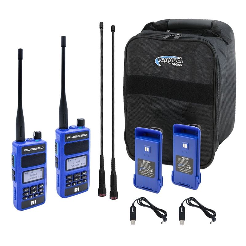 Ready Pack - With Rugged R1 Handheld Radios - Digital and Analog Business Band - R1-READY-PACK