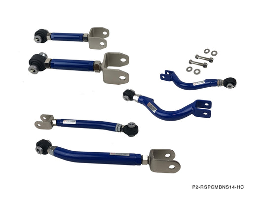 Rear Toe, Traction, Upper Control Arms Combo Nissan 240sx 1995-1998 - P2-RSPCMBNS14-HC